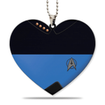 Gearhumans 3D S.T Valentine Blue Heart Custom Car Hanging
