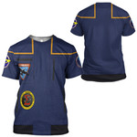 Gearhumans 3D S.T Enterprise Captain Jonathan Archer Uniform Custom Hoodie Tshirt Apparel