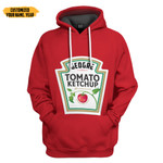 Gearhuman 3D Tomato Ketchup Cosplay Tshirt Hoodie Apparel