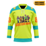 Gearhumans 3D Scooby Doo Custom Name Custom Number Hockey Jersey