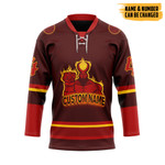 Gearhumans 3D Hell Boy Custom Name Custom Number Hockey Jersey