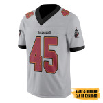 Gearhumans 3D NFL Tampa Bay Grey Custom Name Custom Number Football Jersey