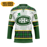 Gearhumans 3D Montreal Canadiens St Patrick Day Custom Name Custom Number Hockey Jersey