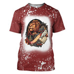 Gearhumans 3D Gryffindor House Of Courage Custom Bleached Tshirt