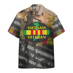 Gearhumans 3D Proudly Served Vietnam Veteran Custom Hawaiian Shirt