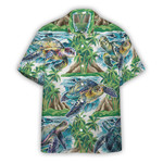 Gearhumans 3D Turtle In Tropical Island Custom Hawaii Shirt