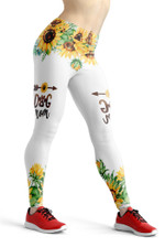 Gearhumans 3D Sunflower Special Yorksie Dog Mom Custom Legging