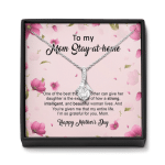 Gearhumans 3D To My Loving Mom Stay at home Happy Mothers Day Custom Alluring Necklace