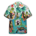 Gearhumans 3D Surfing Time With Dachshund Custom Hawaiian Shirt