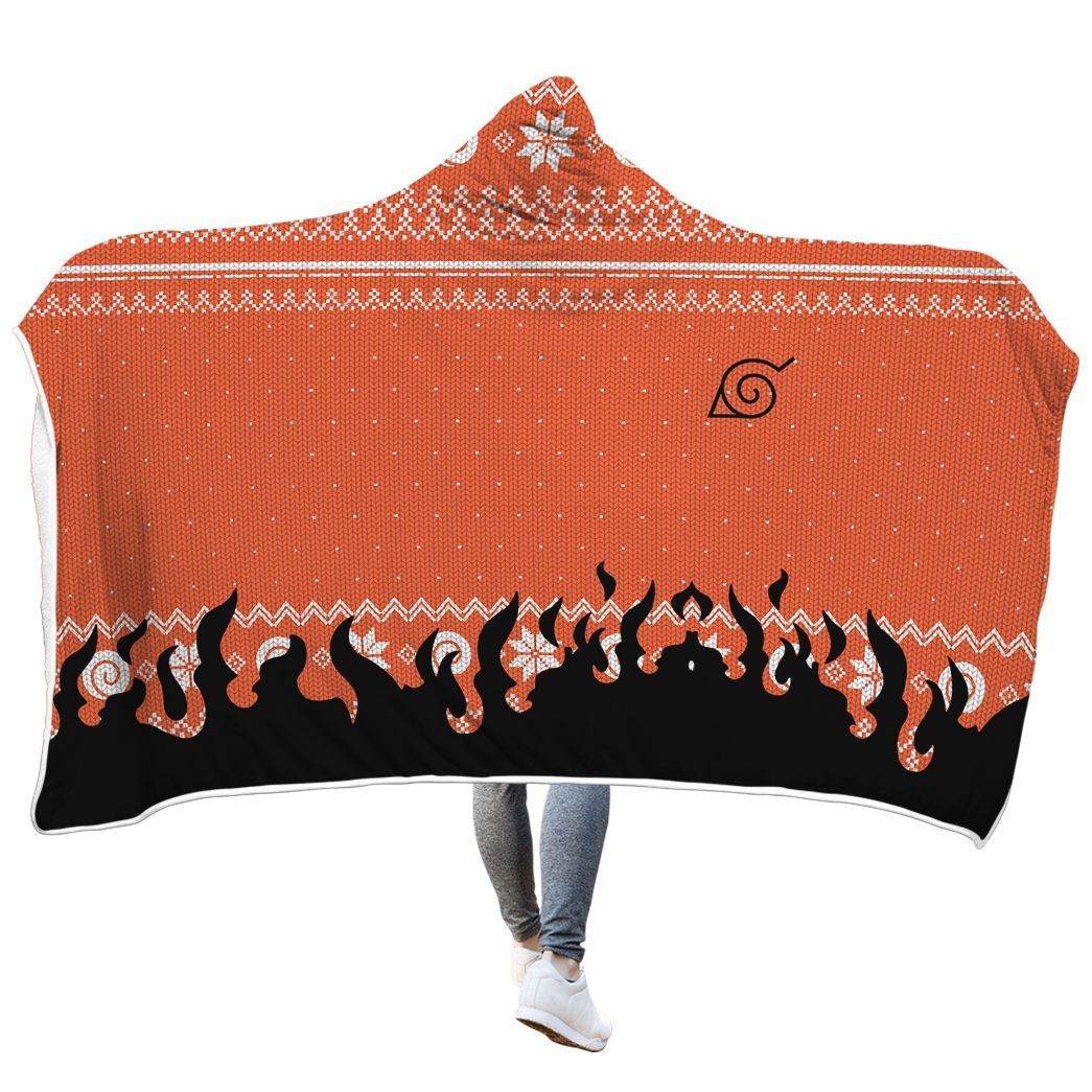 Naruto Uzumaki Christmas Hoodie Blanket1