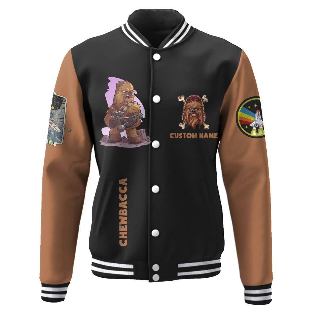Personalized Star Wars Chewbacca Baseball Jacket1