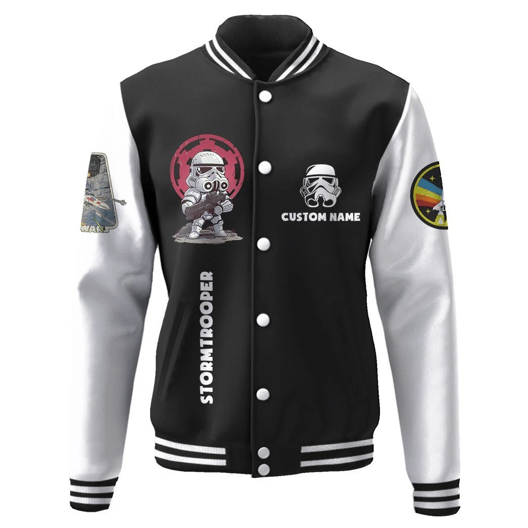 Personalized Star Wars Stormtrooper Baseball Jacket2