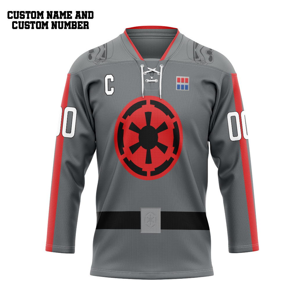 Star Wars The Empire Hockey Team Custom Hockey Jersey1