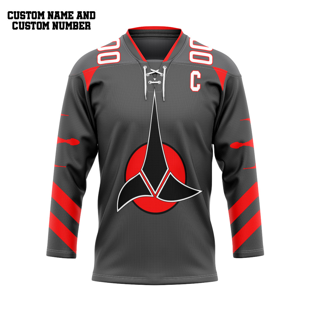ST Klingon Empire Hockey Team Custom Hockey Jersey1