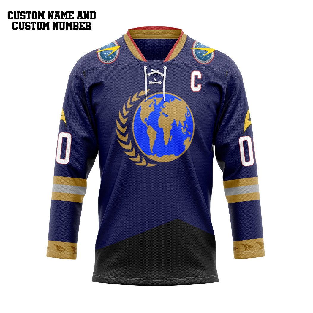 ST United Earth Hockey Team Custom Hockey Jersey1