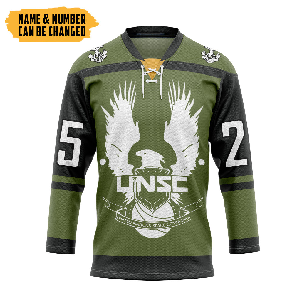 UNSC Halo Infinite Custom Hockey Jersey1