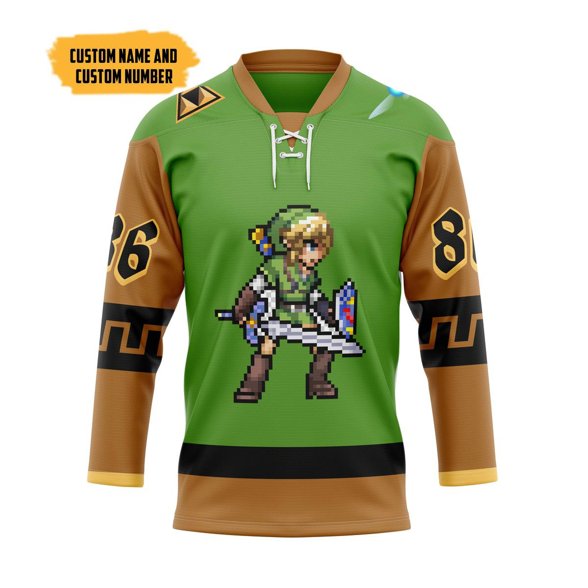 The LOZ Link Custom Hockey Jersey1
