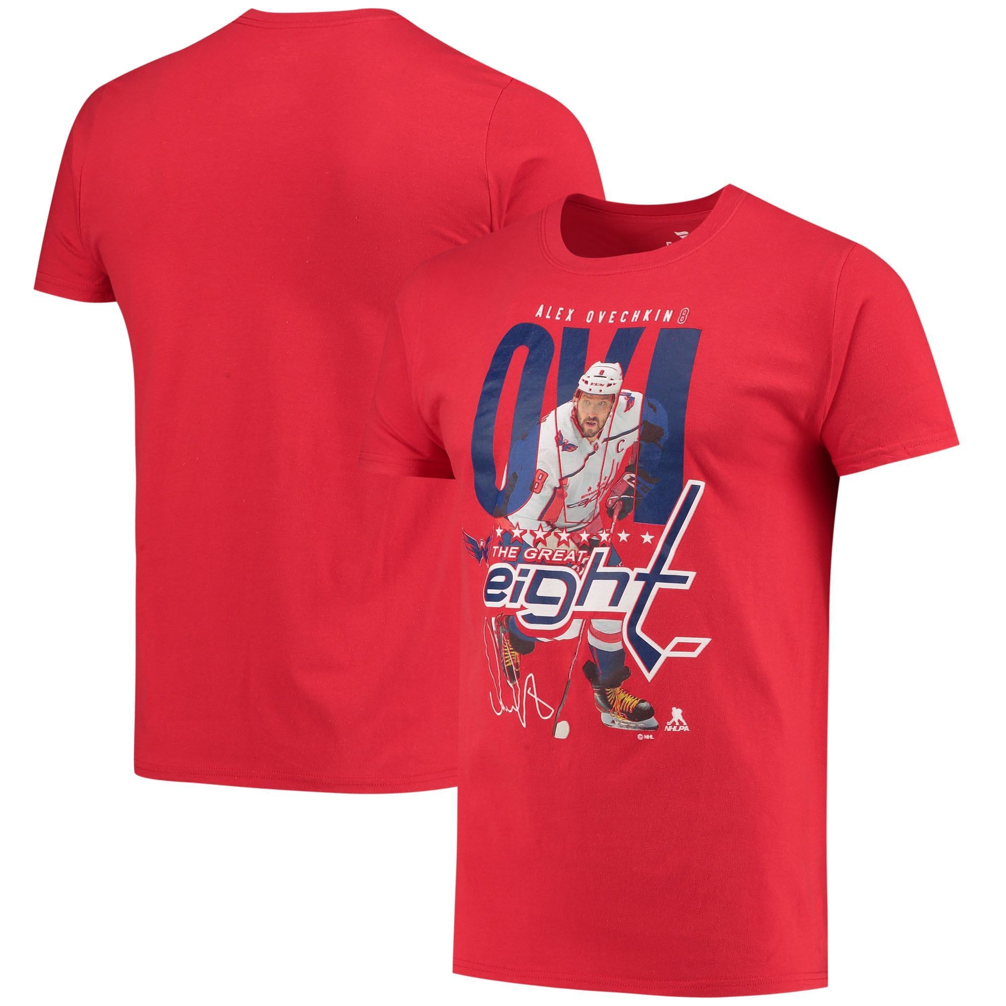Men's Fanatics Branded Alexander Ovechkin Red Washington Capitals Player Hometown T-Shirt
