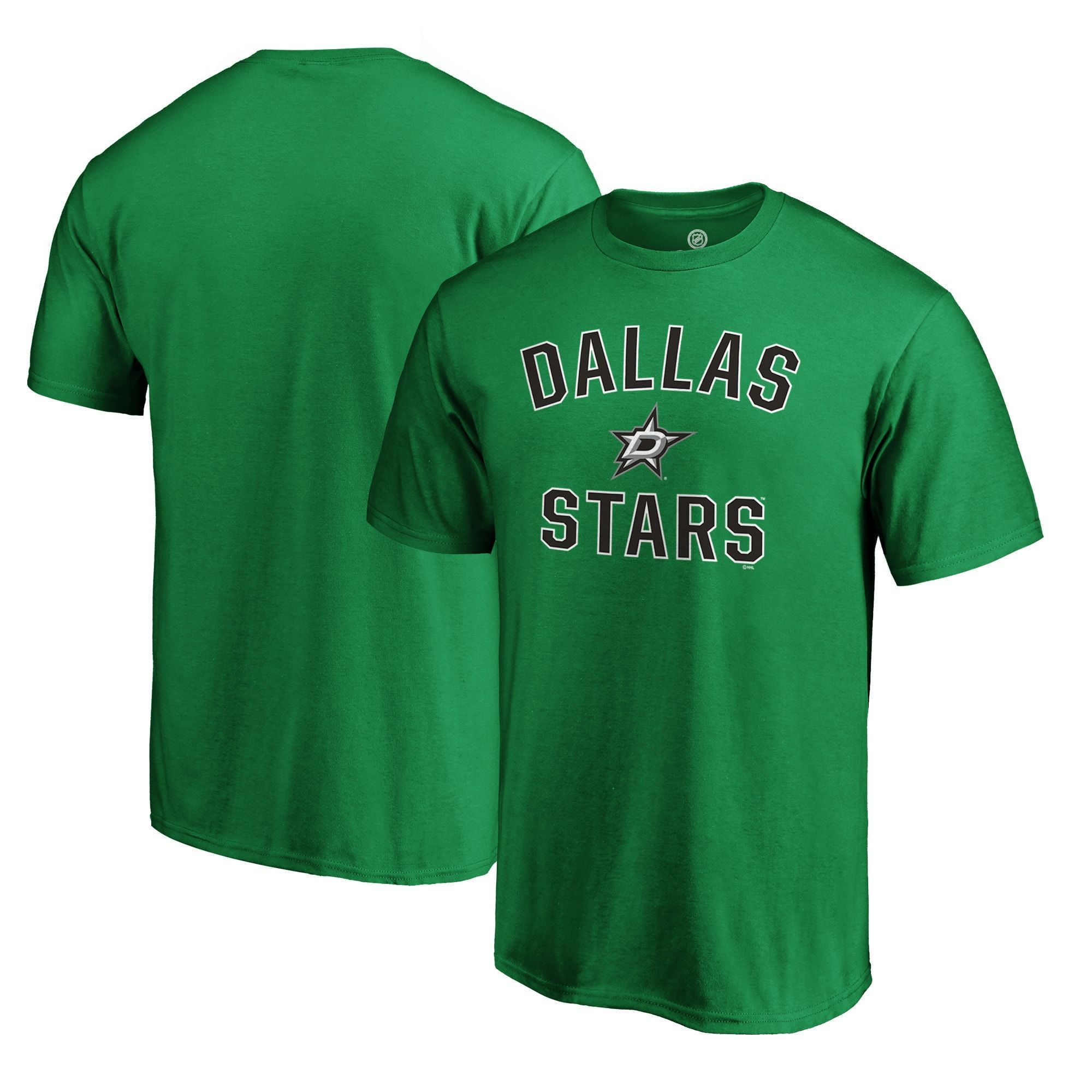 Men's Fanatics Branded Kelly Green Dallas Stars Team Victory Arch T-Shirt