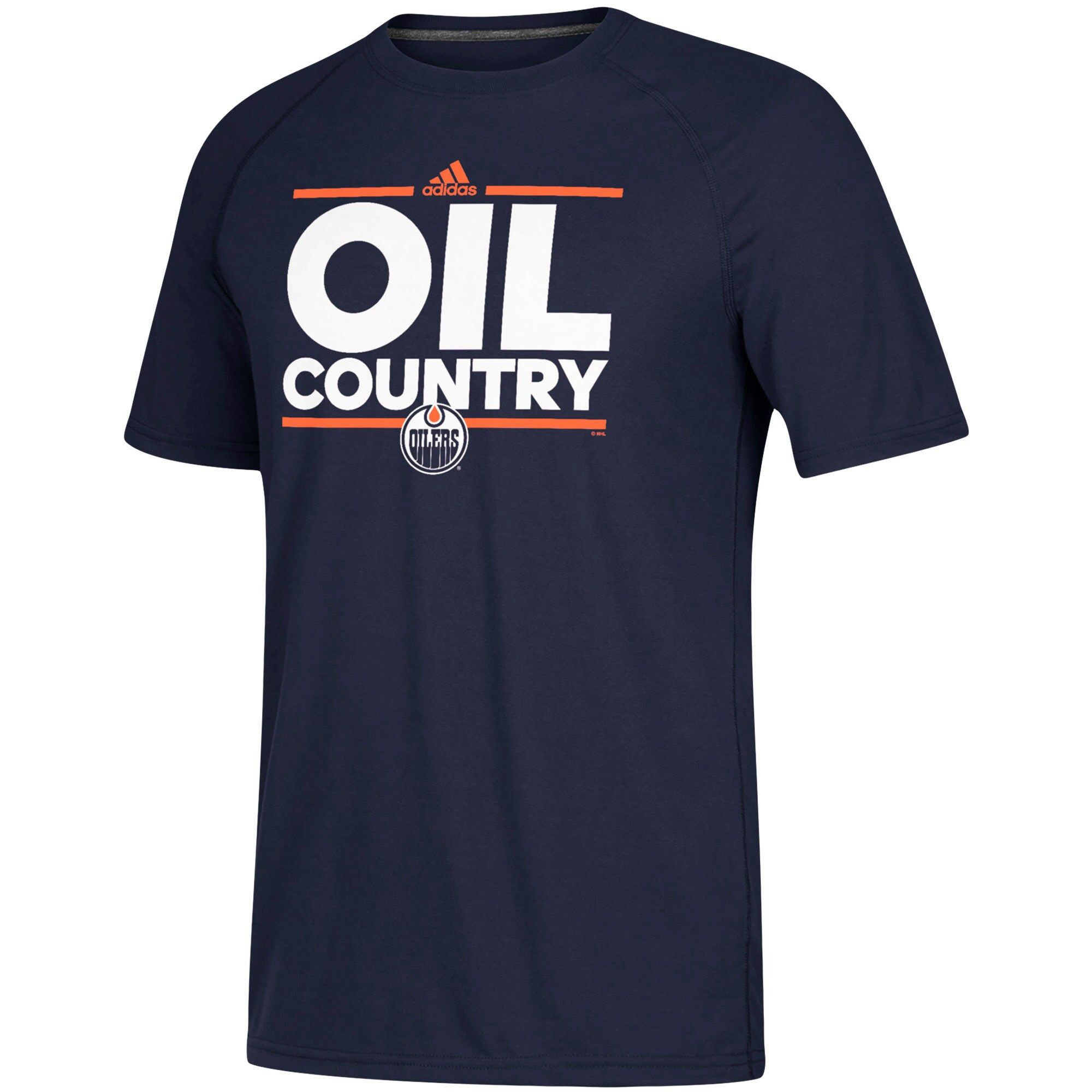 Men's adidas Navy Edmonton Oilers Local Dassler climalite Performance T-Shirt