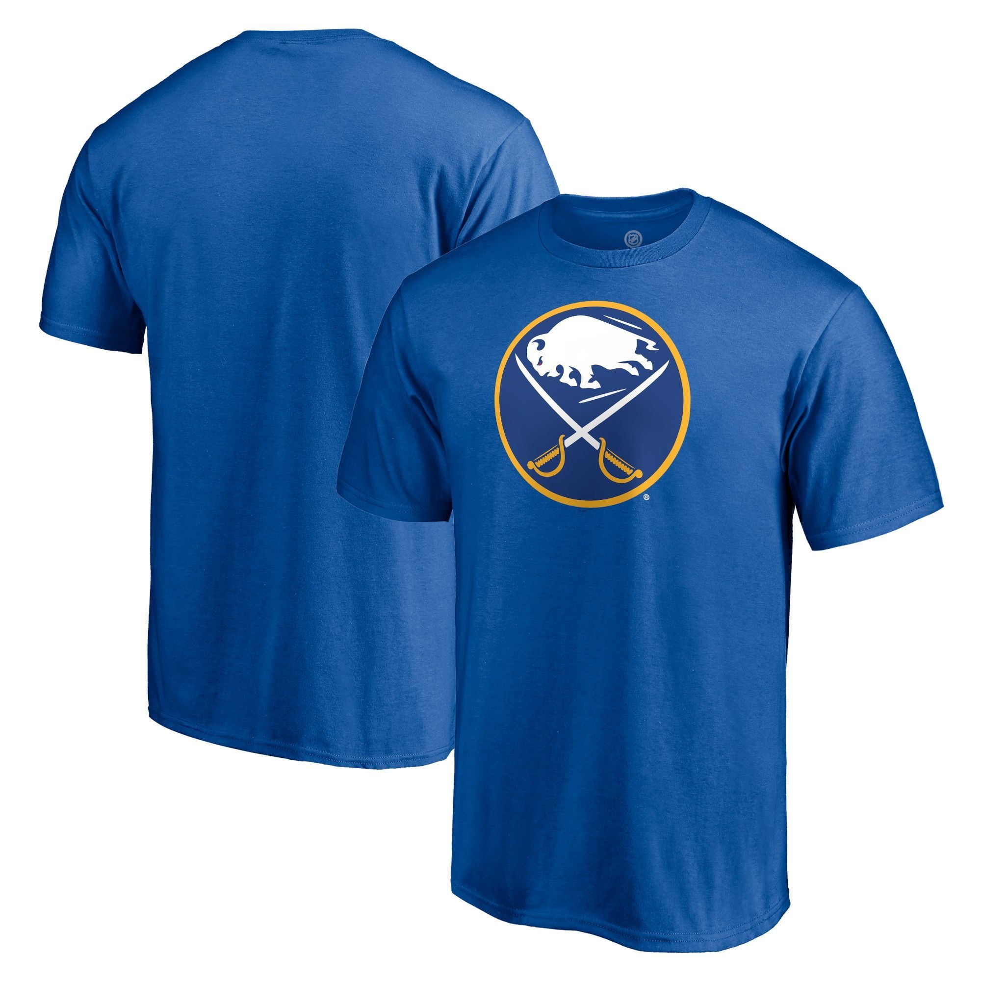Men's Fanatics Branded Royal Buffalo Sabres Primary Team Logo T-Shirt