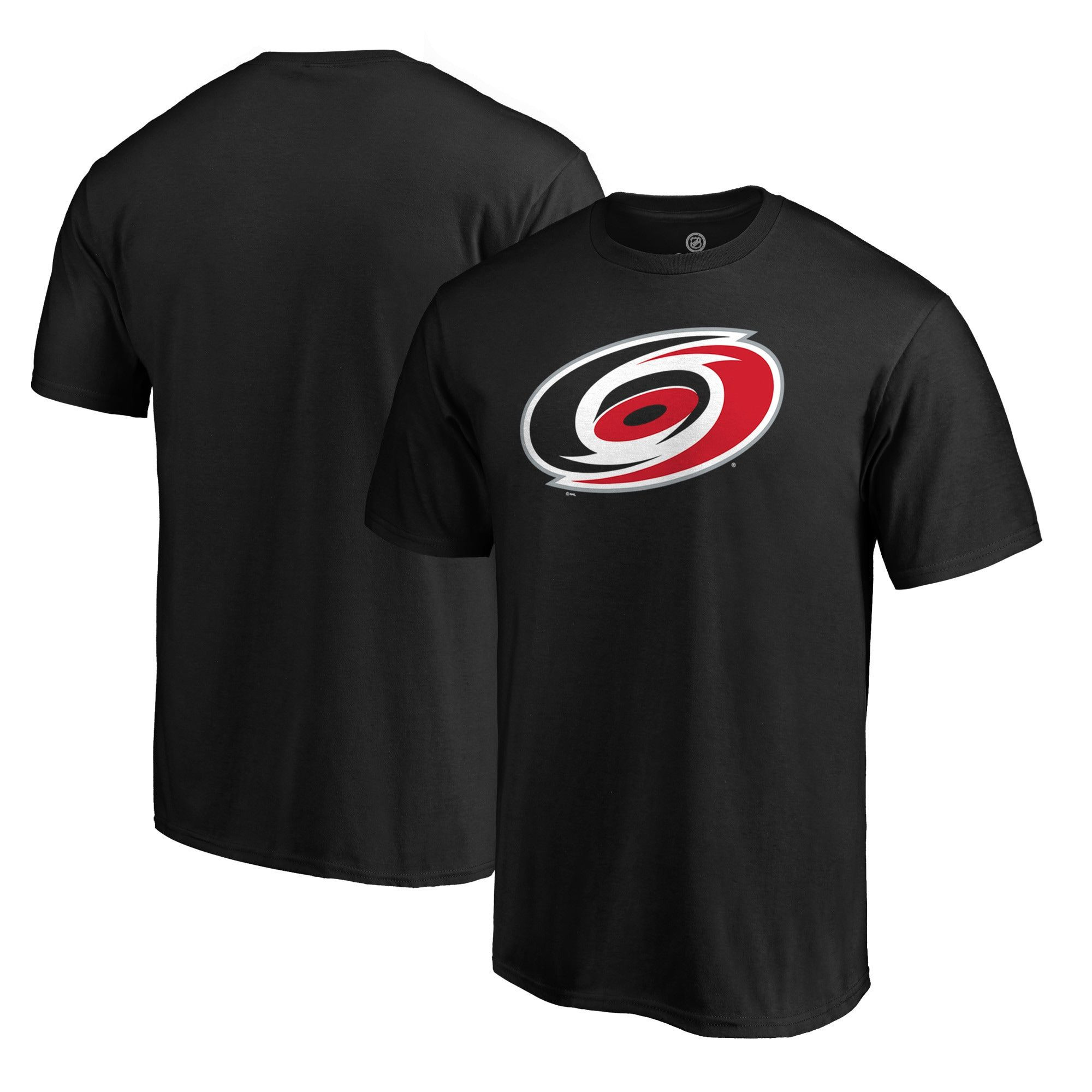 Men's Fanatics Branded Black Carolina Hurricanes Big & Tall Primary Team Logo T-Shirt