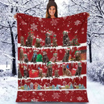 Chocolate Labrador Retriever - Christmas Blanket