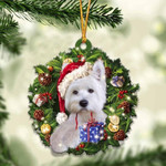 Westie Christmas Gift Acrylic Ornament