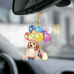 New Arrival Poodle fly with bubbles dog hanging ornament-2D Effect