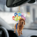 Cocker Spaniel fly with bubbles dog hanging ornament-2D Effect