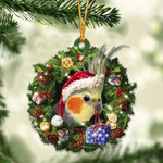 Cockatiel Christmas Gift Acrylic Ornament