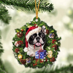 French Bulldog Christmas Gift Acrylic Ornament