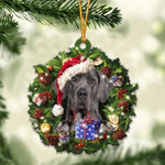 Great Dane Christmas Gift Acrylic Ornament