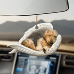 Airedale Terrier Sleeping Angel - Hanging Ornament