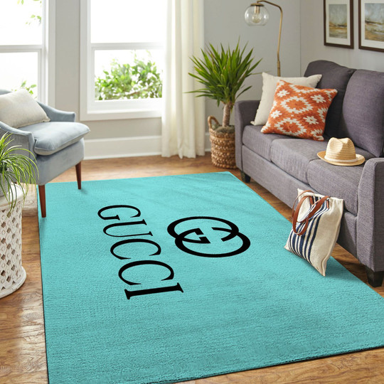 Printed 3d Area Rug Carpet Full Sizes, Mint Green Area Rug
