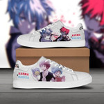 Karma And Nagisa Assassination Classroom Low top Leather Skate Shoes, Tennis Shoes, Fashion Sneakers  men and women size  US