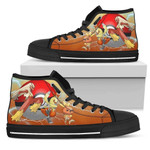 Combusken Sneakers Pokemon High Top Shoes For Fan High Top Shoes  men and women size  US