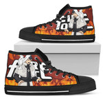 Karim Fulham Fire Force Sneakers Anime High Top Shoes Fan High Top Shoes  men and women size  US
