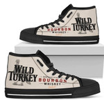 Wild Turkey Shoes High Top Canvas For Whiskey Lover High Top Shoes  men and women size  US