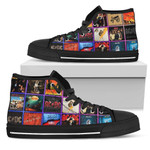 ACDC Sneakers Custom Album High Top Shoes Rock Band Fan High Top Shoes  men and women size  US