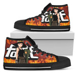 Maki Oze Fire Force Sneakers Anime High Top Shoes Fan High Top Shoes  men and women size  US