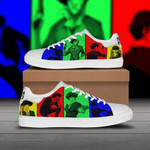 Spike Spiegel Cowboy Bebop Low top Leather Skate Shoes, Tennis Shoes, Fashion Sneakers  men and women size  US