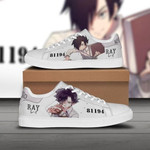 Ray The Promised Neverland Low top Leather Skate Shoes, Tennis Shoes, Fashion Sneakers  men and women size  US