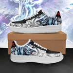 Yugioh Shoes Blue Eyes White Dragon Sneakers Yu Gi Oh Anime Shoes Air Sneakers  men and women size  US