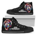 Jimi Hendrix Sneakers High Top Shoes For Music Fan Gift High Top Shoes  men and women size  US