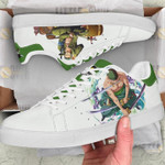 Roronoa Zoro One Piece Low top Leather Skate Shoes, Tennis Shoes, Fashion Sneakers  men and women size  US
