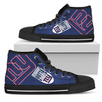 Straight Outta New York Giants NFL Custom Canvas High Top Shoes men and women size US