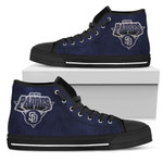 3D Simple Logo San Diego Padres MLB Custom Canvas High Top Shoes men and women size US