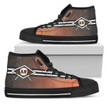 Double Stick Check San Francisco Giants MLB Custom Canvas High Top Shoes men and women size US