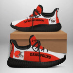 NFL Cleveland Browns teams football big logo Shoes black 10 shoes Fan Gift Idea Running Walking Shoes Reze Sneakers men women size US